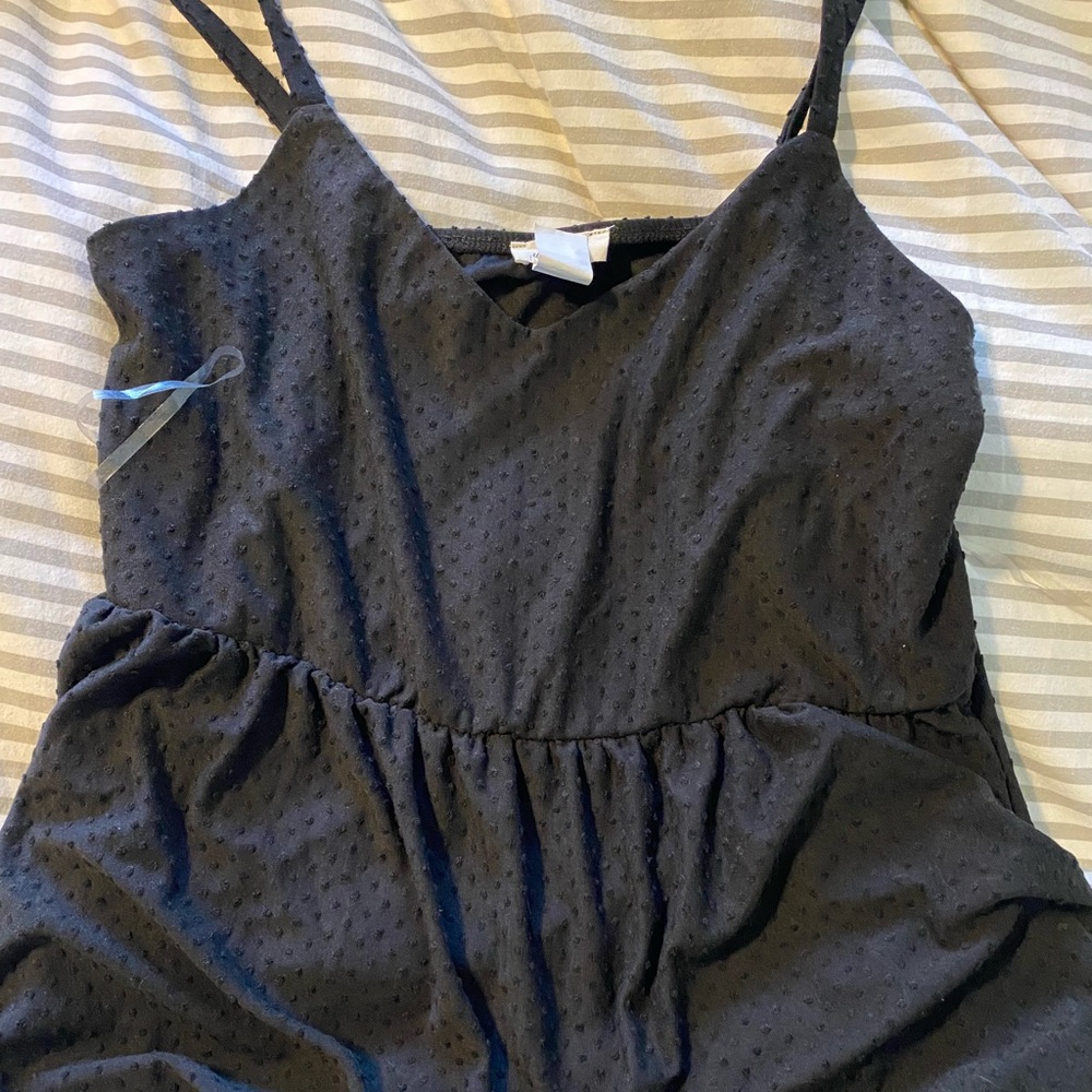 Black Urban Rose peplum top
